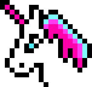 Pixel Art Licorne Facile et Rapide