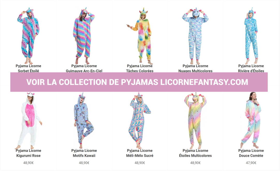 Pyjama Licorne Adulte