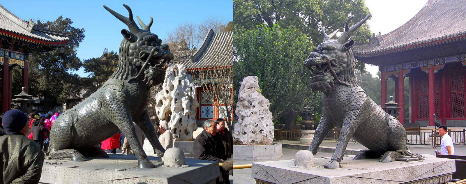 Statues de Qilin