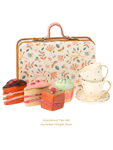 maileg cake set in a suitcase