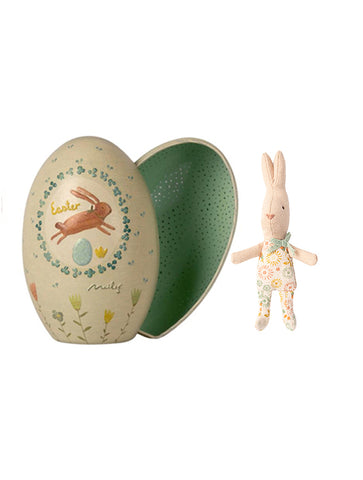 maileg easter egg with MY baby rabbit -mint