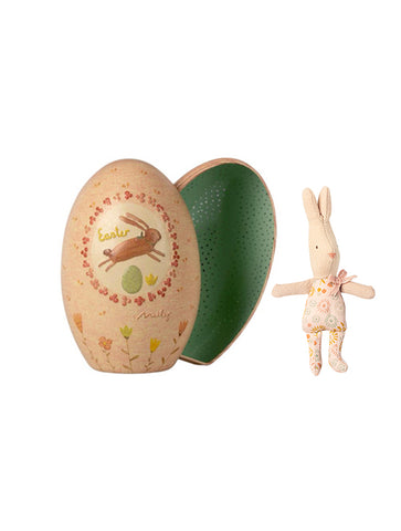 maileg easter egg with MY baby rabbit -pink