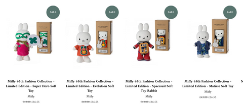 Miffy Limited Edition 65th Fashion Collection
