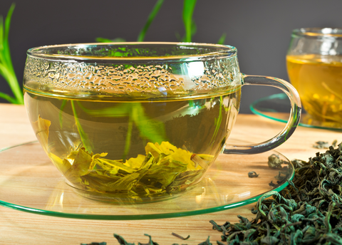 Imagen de una taza de té verde