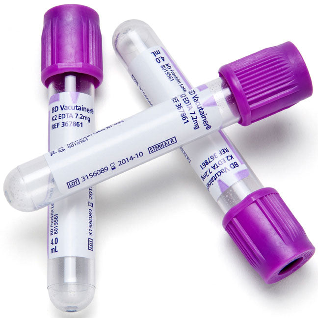 BD Vacutainer® Plus Blood Collection Tube 13 x 75mm 4mL Lavender Top