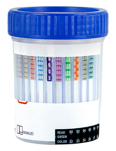 14 Panel Drug Test Screening Cup CLIA Waived + S.V.T. Adulterants, 25/Box -  TransMed Company