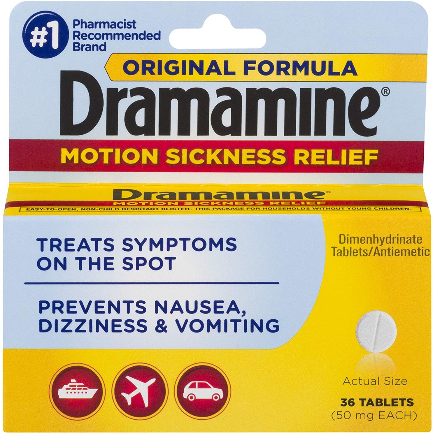 dramamine travel sickness tablets uk