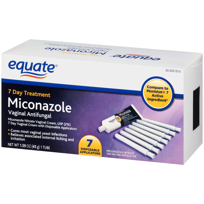 Equate Miconazole 7 Vaginal Cream With Disposable Applicators 1 59 Oz Kingdom States