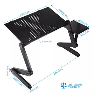 Adjustable Foldable Laptop Table Stand 360° Desk - Skyorium