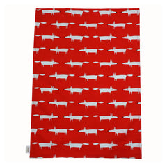 Red Mr Fox tea towel from Scion Living