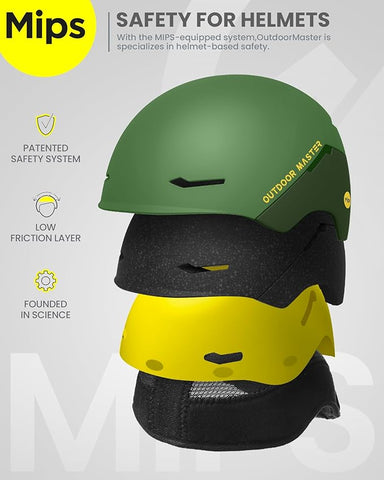 OutdoorMaster MIPS-certified snow helmet