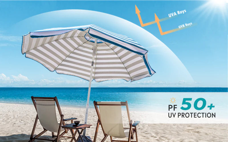 UPF50 beach parasol