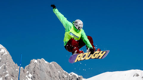 Indy grab snowboard