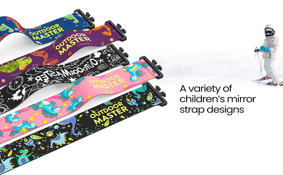 kids ski goggles strap design