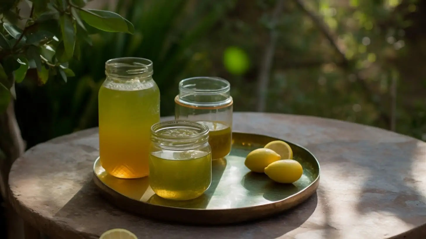 Iced Green Tea with a Citrus Twist