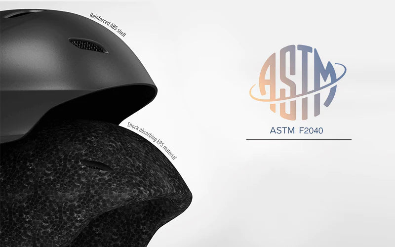 snow helmet with astm certified safety