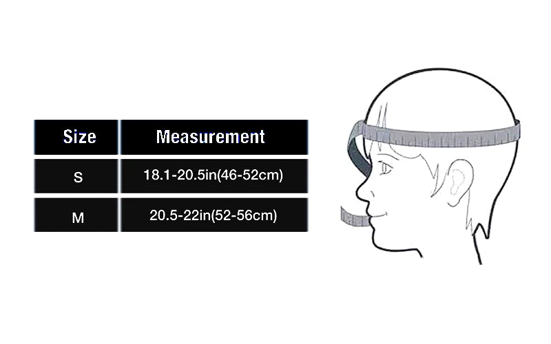 youth skateboard helmet size chart