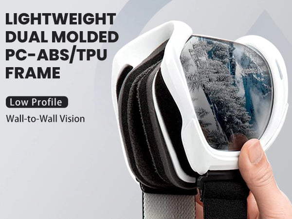 Bendable TPU Frame light weight ski goggles