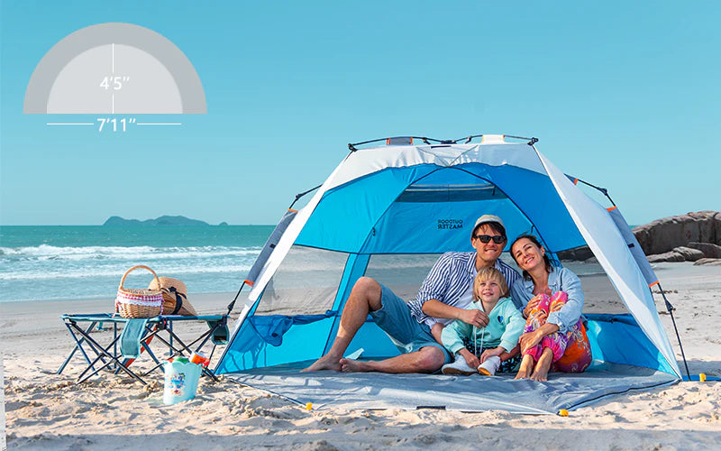 Großes Pop-up-Zelt für 3 bis 4 Personen, Familiengröße
