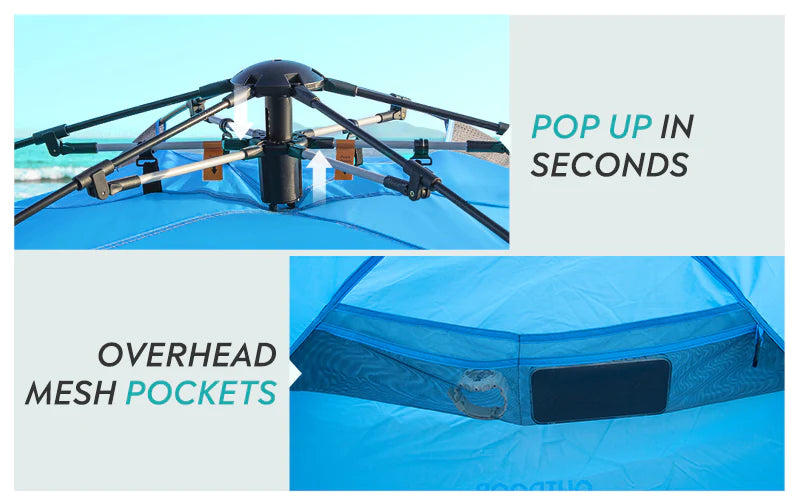 high-quality pop up beach tent, maximum durability