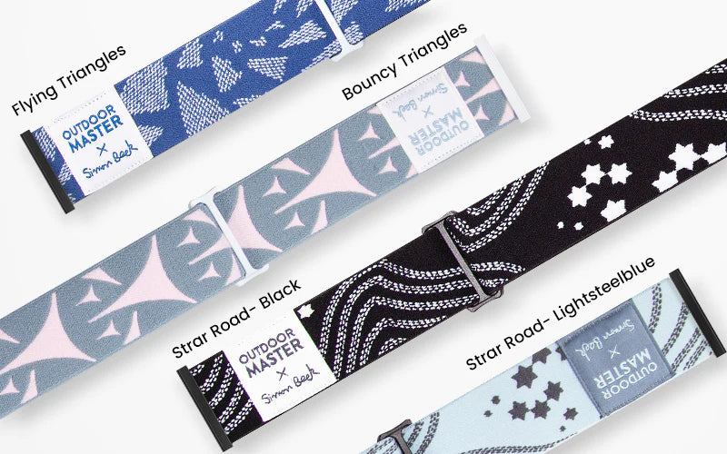 artist ski goggles strap designs