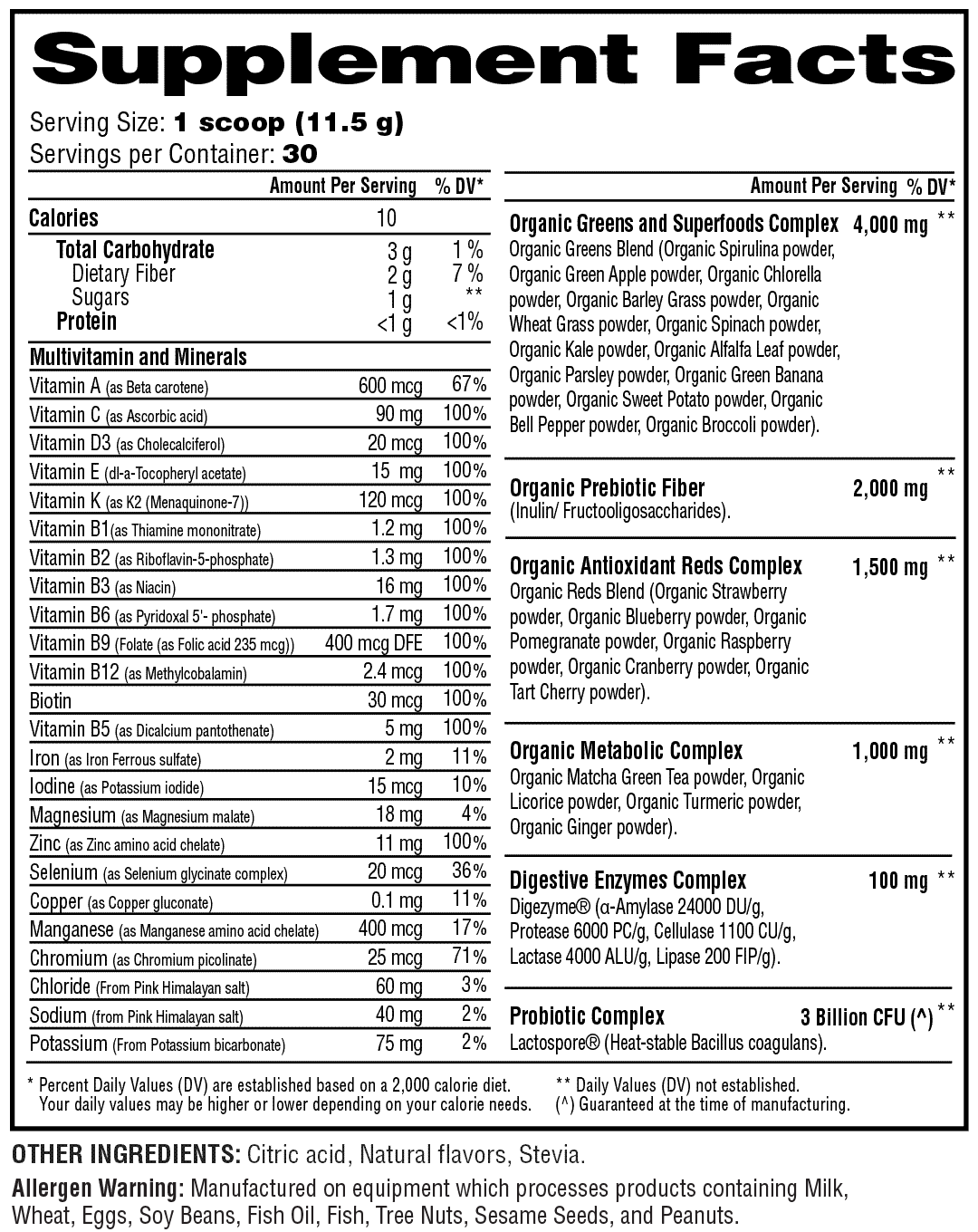 Supplement Facts