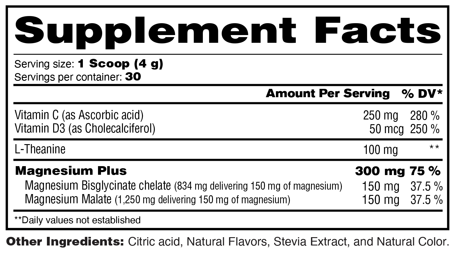 Supplement Facts