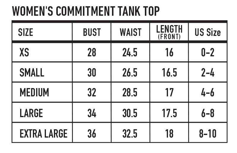 Sizing Chart