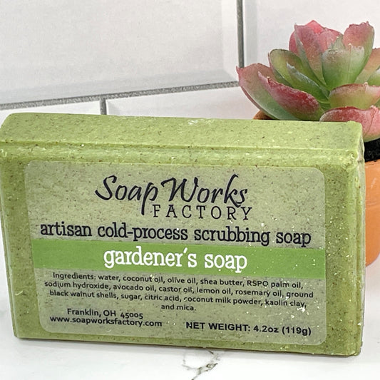Fresh Ground Coffee Beans and Mint Handcrafted Soap, A Popular Working  Hands Men's Soap Gift for Mechanics, Rugged Men, Gardeners, Farmers 