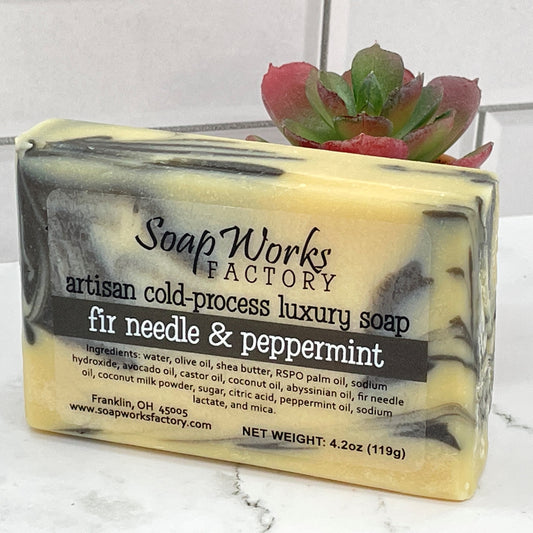 Mechanic's Cold Process Soap with Pumice and Orange Essential Oil, 4 oz /  113 g bar