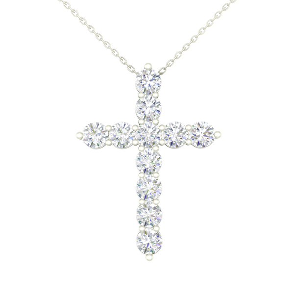 Large Diamond Cross Necklace – San Antonio Jewelry