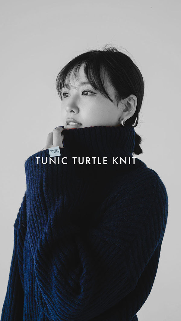 TUNIC TURTLE KNIT（NAVY） – BLUE×PALANG(ブルーパラン)