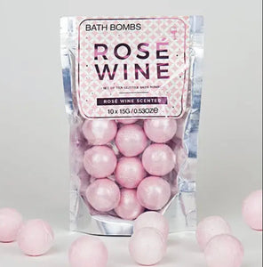 ROSE WINE BATH BOMBS