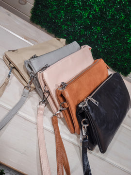 Cheyanne Vegan Leather Crossbody/Wristlet