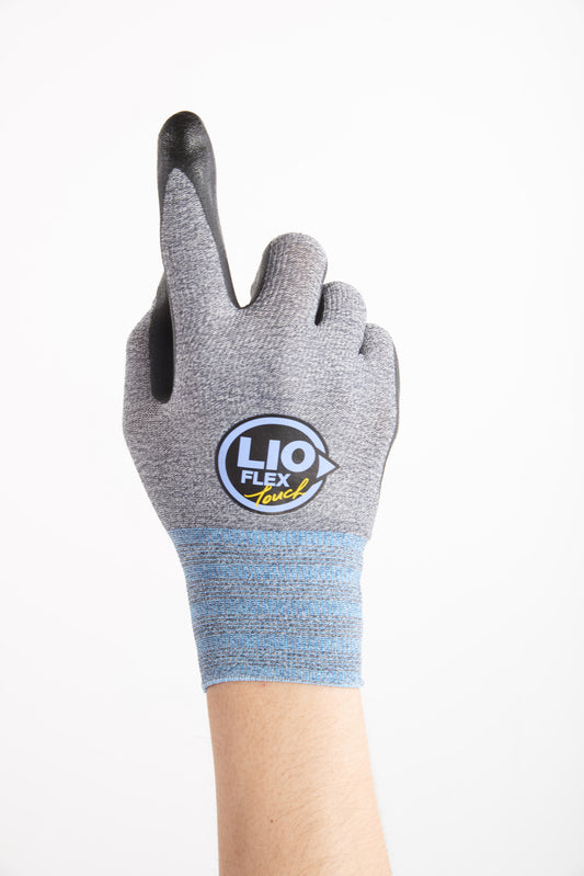 LIO FLEX Level 5 Cut Resistance NBR Foam Coated Work Gloves DMF Free