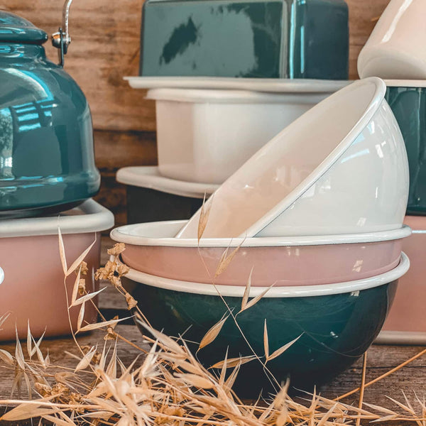 enamel retro bowl