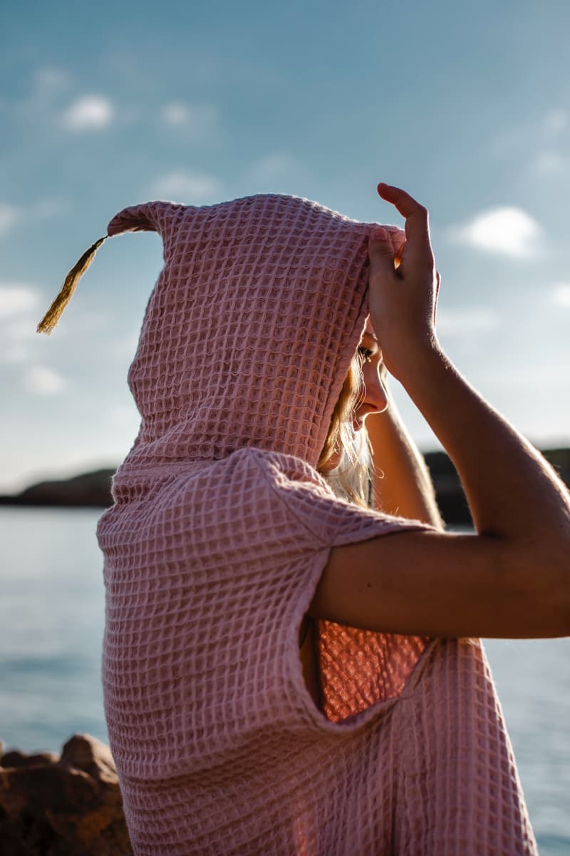 bathrobe pink