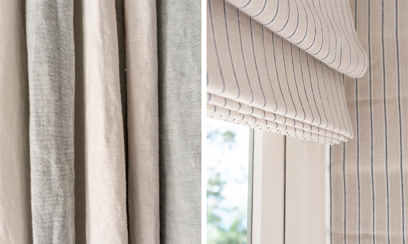 Draped Curtains & Blinds