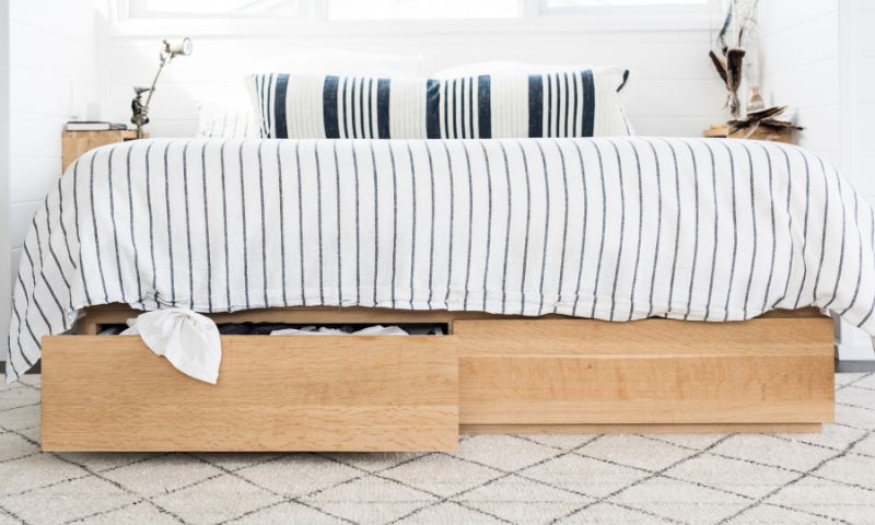 Small Bedroom Styling - Storage Bed