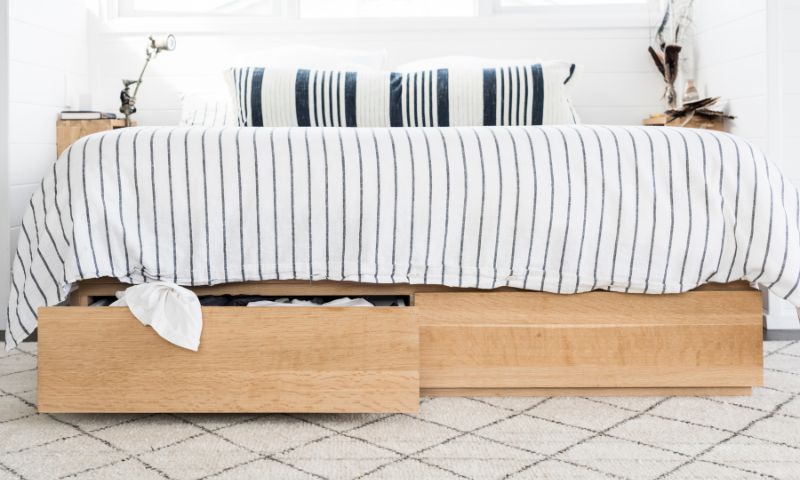 Small Bedroom Styling - Storage Bed