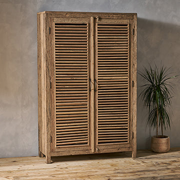 Ibo Reclaimed Wood Slatted Cabinet