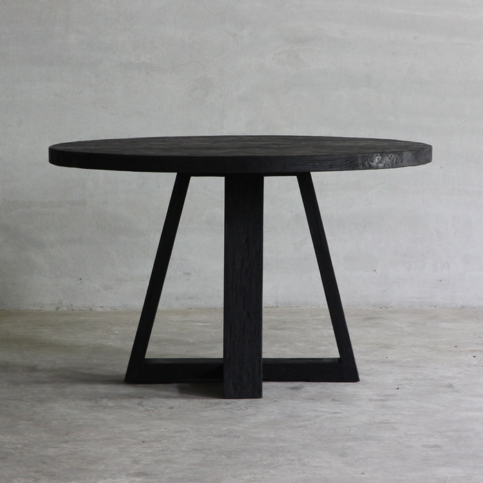 dark gray dining table