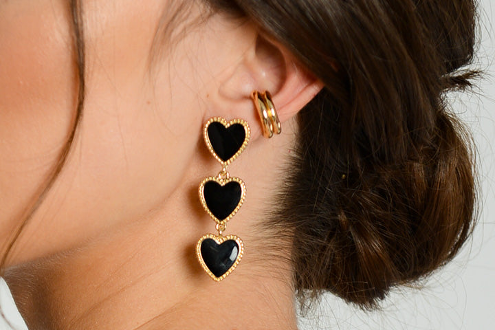 Maeva Black Earrings