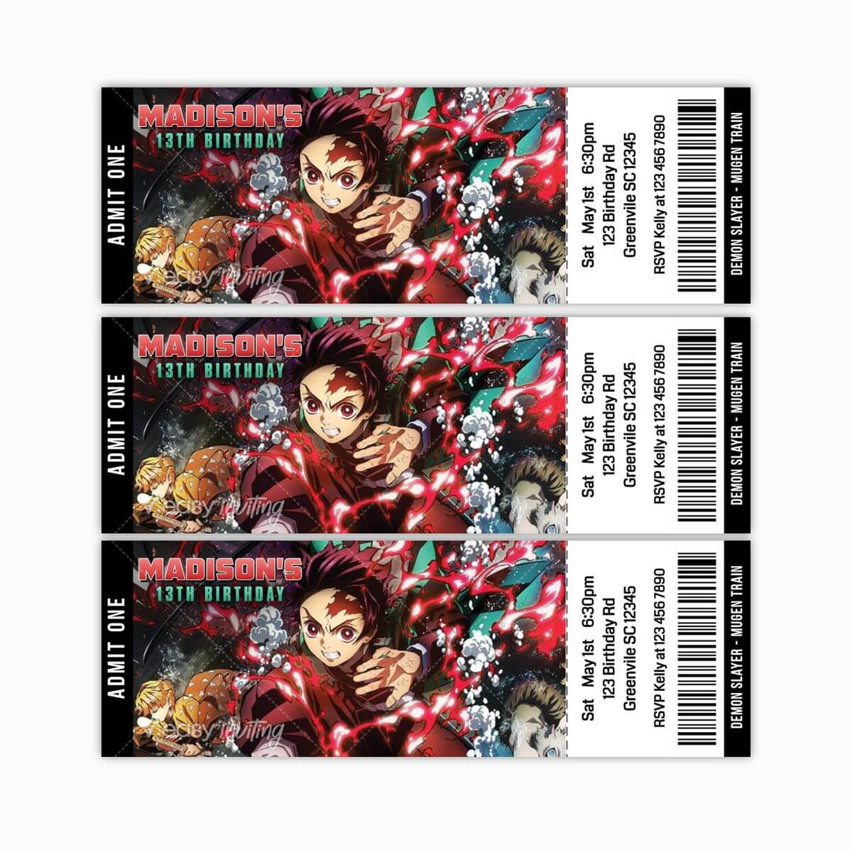 demon slayer movie tickets