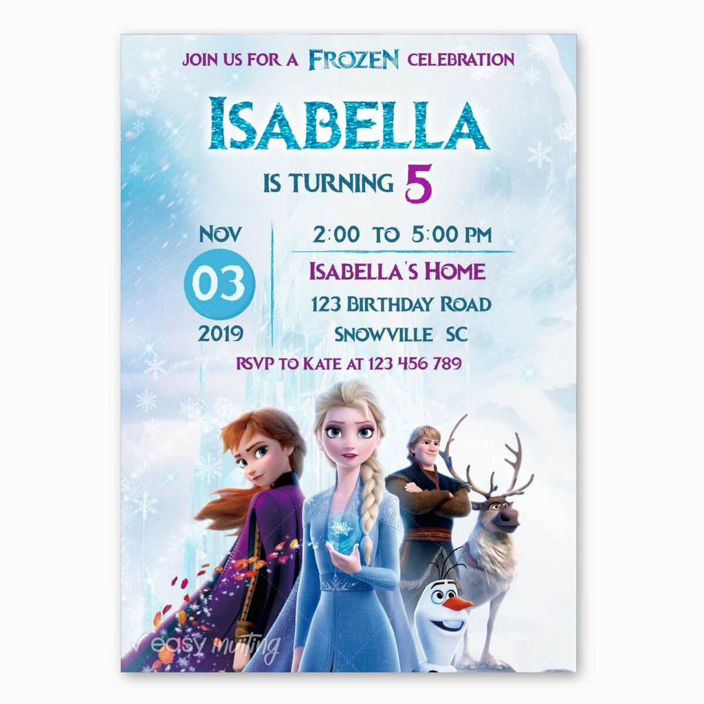 Frozen 2 Birthday Invitation – Easy Inviting