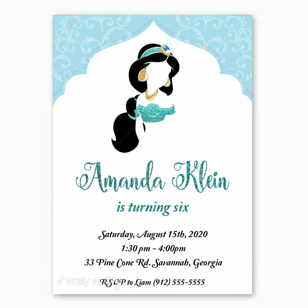 Free Free 180 Free Printable Princess Jasmine Invitation Template SVG PNG EPS DXF File