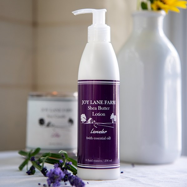 Lavender Lotion with Shea Butter for Dry Skin by Joy Lane Farm