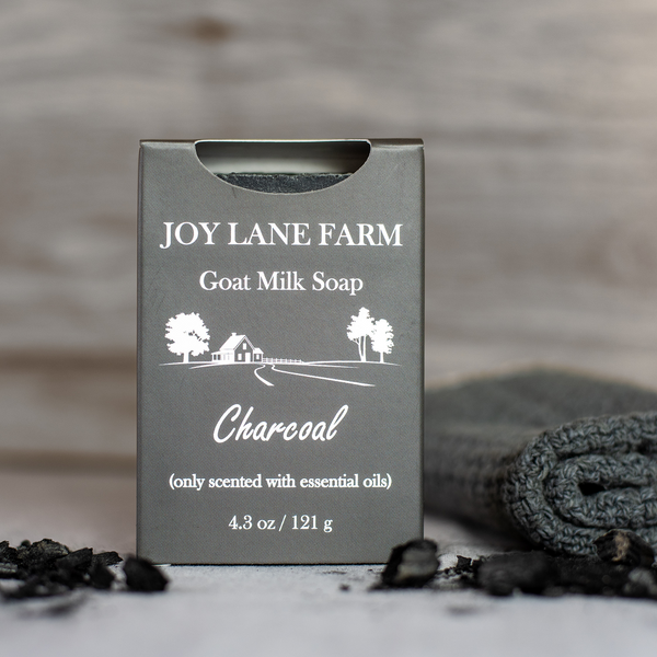 Charcoal-soap-with-tea-tree-oil-for-acne-by-Joy-Lane-Farm