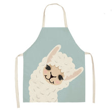 Load image into Gallery viewer, Simple &amp; Cute Llama Printed Apron - Fun Summer Cooking
