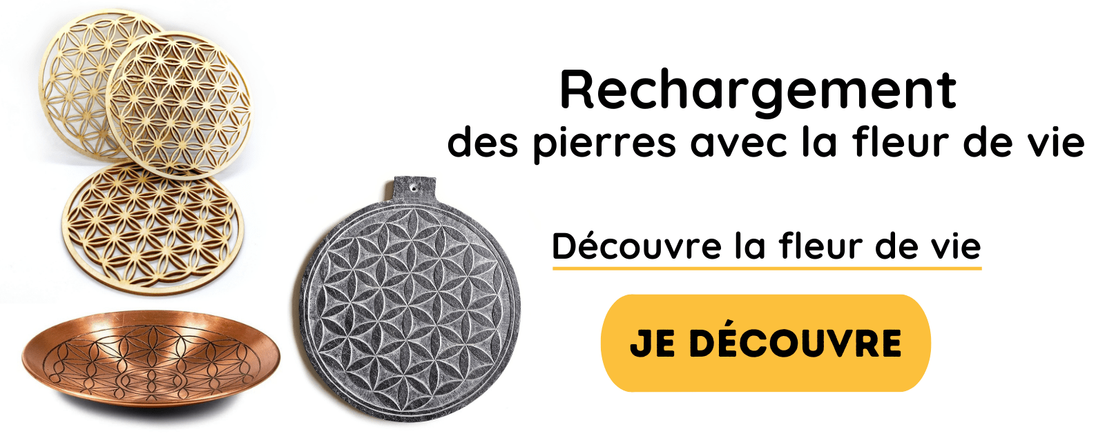 Disque gravé Fleur de Vie en Sélénite (purification / rechargement des –  Mes Jolis Cristaux